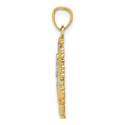 14K Yellow Gold St Christopher Medal Pendant – view 3