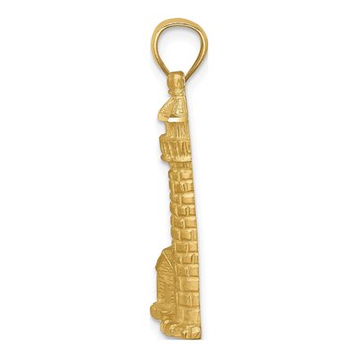14K Yellow Gold Lighthouse Pendant – view 3