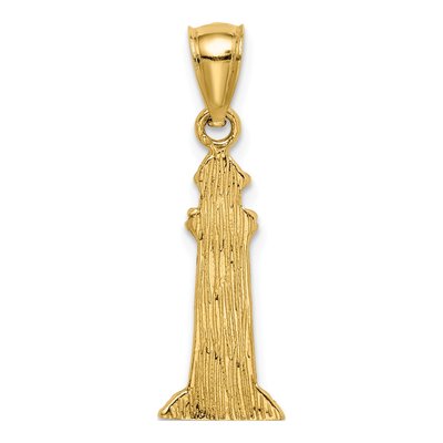 14K Yellow Gold Lighthouse Pendant – view 4
