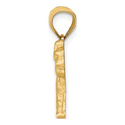 14K Yellow Gold Mini Schnauzer Dog Pendant – view 3