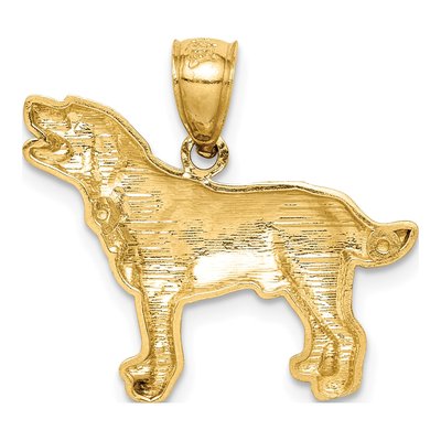 14K Yellow Gold Labrador Retriever Dog Pendant – view 4