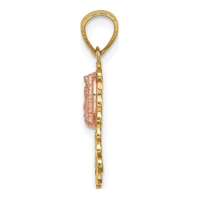 14K Two-Tone Gold Our of Guadalupe Pendant – view 3