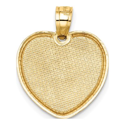14K Yellow Gold Bow Heart Locket – view 4