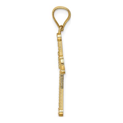14K Yellow Gold Cross Pendant – view 3