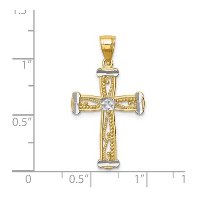 14K Yellow Gold Cross Pendant – view 5