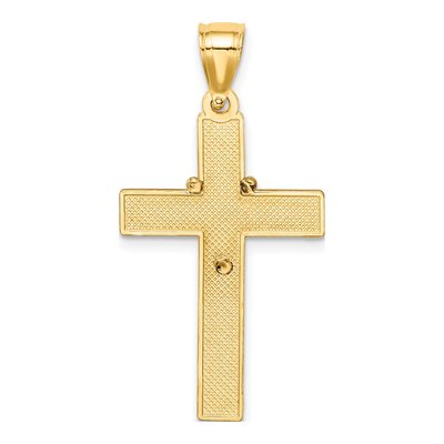 14K Yellow Gold Cross Rosary Pendant – view 4