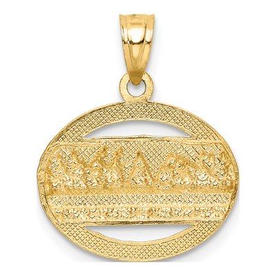 14K Yellow Gold Last Supper Oval Pendant – view 4