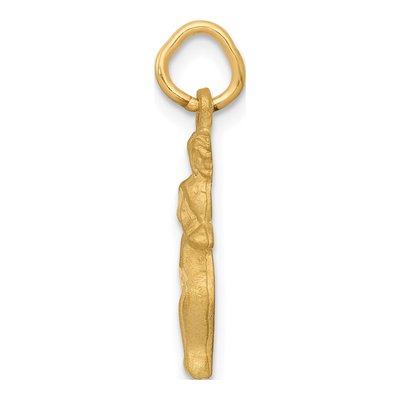 14K Yellow Gold Gemini Zodiac Pendant – view 3