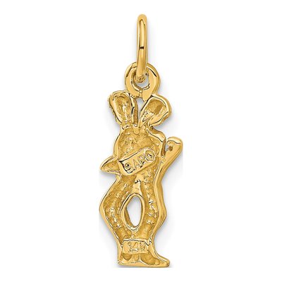 14K Yellow Gold Gemini Zodiac Pendant – view 4