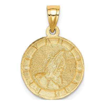 14K Yellow Gold Praying Hands Pendant – view 4