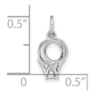 14K White Gold CZ Wedding Pendant – view 5