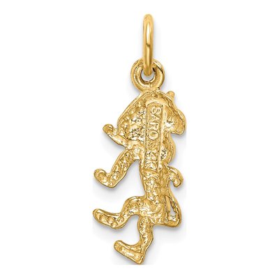 14K Yellow Gold Leo Zodiac Pendant – view 5