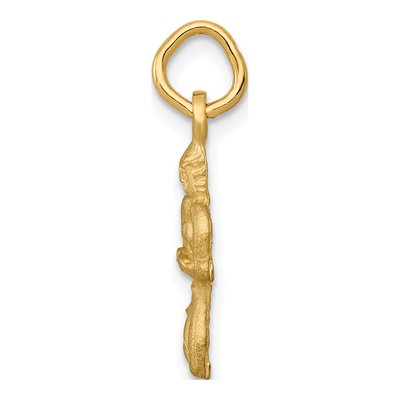 14K Yellow Gold Virgo Zodiac Pendant – view 3
