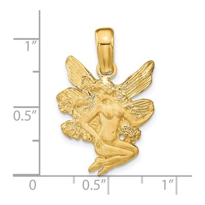 14K Yellow Gold Fairy Charm – view 4