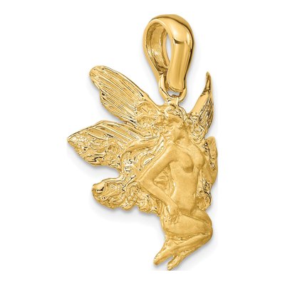 14K Yellow Gold Fairy Charm – view 6