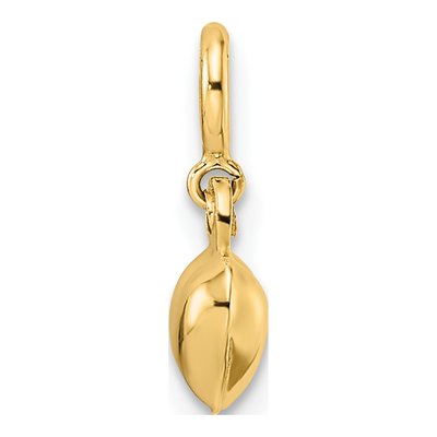 14K Yellow Gold Puffed Heart Charm – view 4
