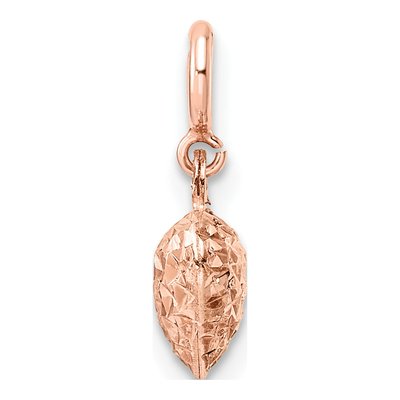 14K Rose Gold Puffed Heart Charm – view 4