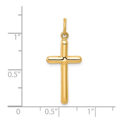14K Yellow Gold Cross Pendant – view 3