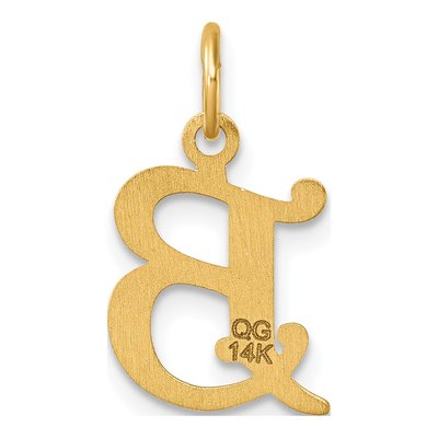 14K Yellow Gold Letter B Charm – view 4