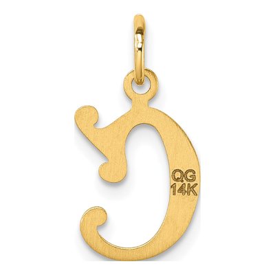 14K Yellow Gold Letter C Pendant – view 4