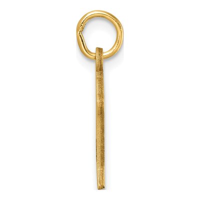 14K Yellow Gold Letter D Charm – view 3