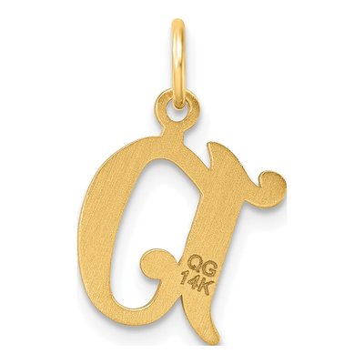 14K Yellow Gold Letter D Charm – view 4