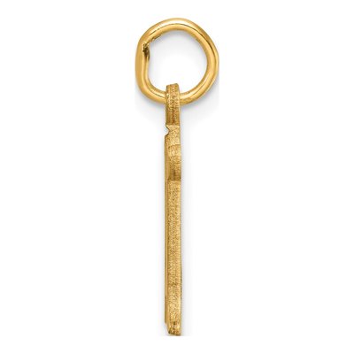 14K Yellow Gold Letter E Charm – view 3