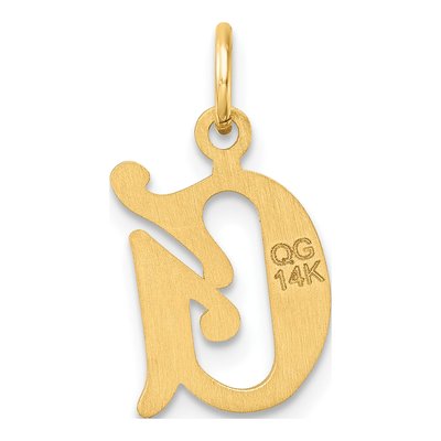 14K Yellow Gold Letter G Pendant – view 4