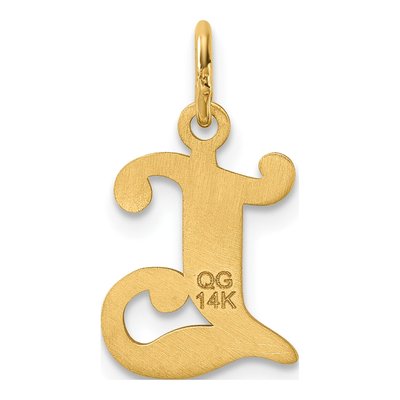 14K Yellow Gold Letter L Pendant – view 4