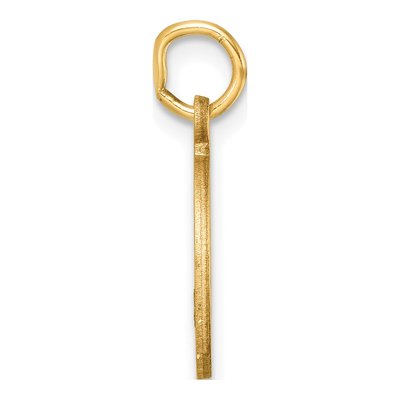 14K Yellow Gold Letter O Charm – view 3