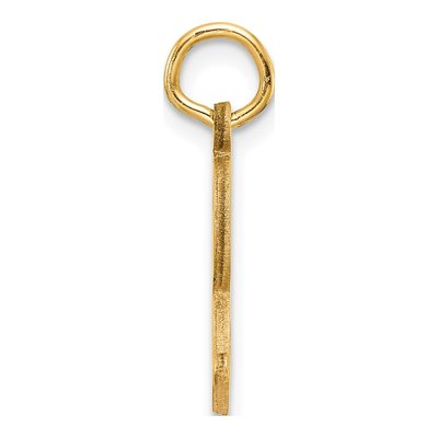 14K Yellow Gold Letter R Pendant – view 3