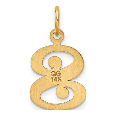 14K Yellow Gold Letter S Pendant – view 4
