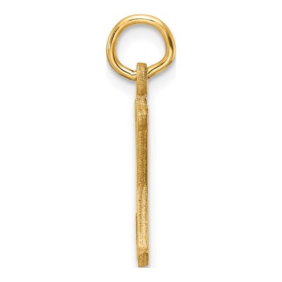14K Yellow Gold Letter X Charm – view 3