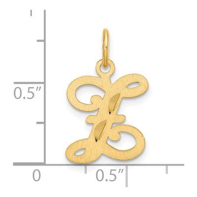 14K Yellow Gold Letter Z Charm – view 5
