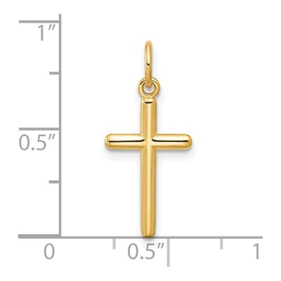 14K Yellow Gold Cross Pendant – view 5