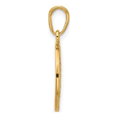 14K Yellow Gold MOM Heart Pendant – view 3