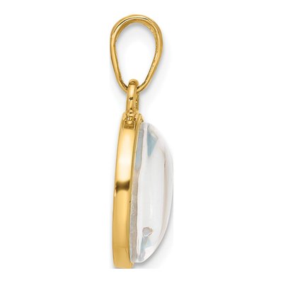 14K Yellow Gold It's Boy Pendant – view 3
