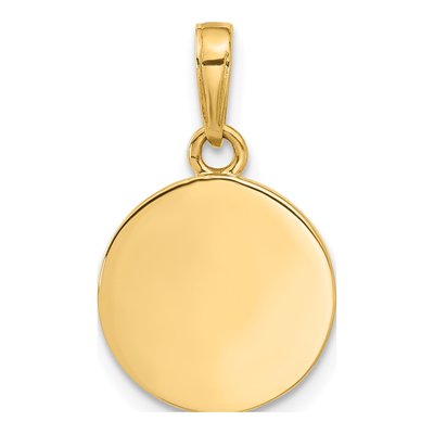 14K Yellow Gold It's Boy Pendant – view 4