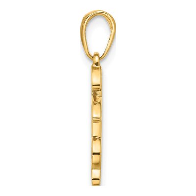 14K Yellow Gold It's Boy Heart Pendant – view 3