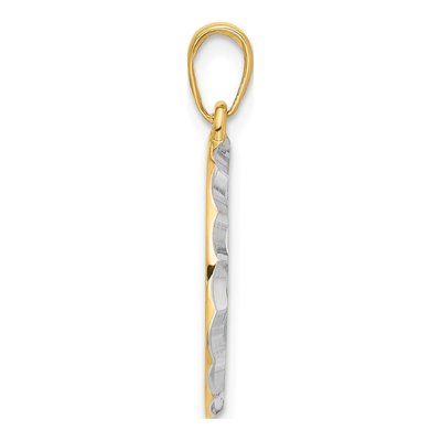 14K Yellow Gold It's Boy Pendant – view 3