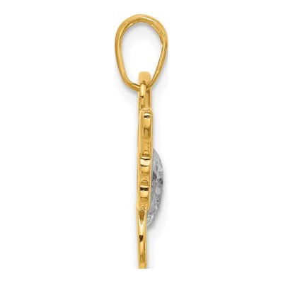 14K Yellow Gold Butterfly Pendant – view 3
