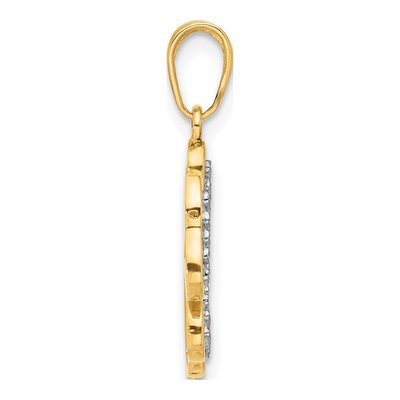 14K Yellow Gold 4-Leaf Clover Pendant – view 3