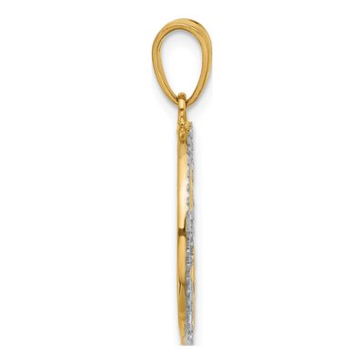 14K Yellow Gold Diamond-Cut Stars Pendant – view 3