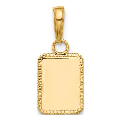 14K Yellow Gold Sun Frame Pendant – view 3