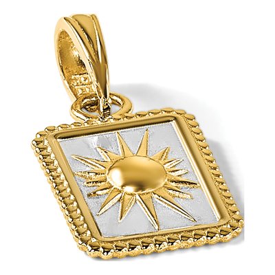 14K Yellow Gold Sun Frame Pendant – view 5