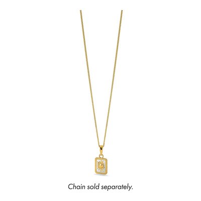 14K Yellow Gold Sun Frame Pendant – view 6