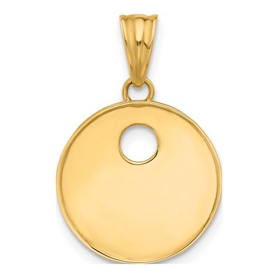 14K Yellow Gold Blue Enamel Sun Stars Pendant – view 4
