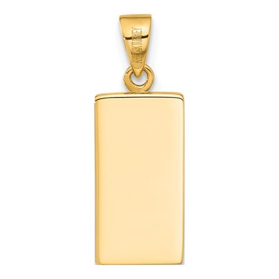 14K Yellow Gold Bar Pendant – view 4