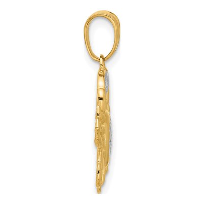 14K Yellow Gold Crab Pendant – view 3
