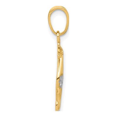 14K Yellow Gold Seahorse Pendant – view 3